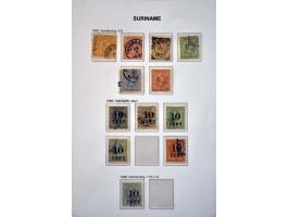 collectie 1873-1975 gestempeld met vele betere ex. en series w.b. emissie 1873, keerdrukken 1909, Jubileum 1923, port etc. in