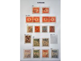 collectie 1873-1975 gestempeld met vele betere ex. en series w.b. emissie 1873, keerdrukken 1909, Jubileum 1923, port etc. in