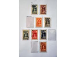 collectie 1873-1975 gestempeld met vele betere ex. en series w.b. emissie 1873, keerdrukken 1909, Jubileum 1923, port etc. in