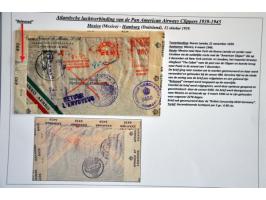 Pan American Airways Clippers, 16 covers 1939-1944, all censored and confiscated, released in 1946 with different cancellatio