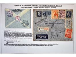 Pan American Airways Clippers, collection of 35 covers from European countries 1939-1945 (including Bohemia and Moravia, Bulg