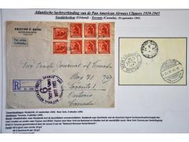 Pan American Airways Clippers, collection of 35 covers from European countries 1939-1945 (including Bohemia and Moravia, Bulg