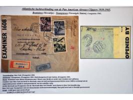 Pan American Airways Clippers, collection of 35 covers from European countries 1939-1945 (including Bohemia and Moravia, Bulg