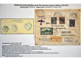 Pan American Airways Clippers, collection of 35 covers from European countries 1939-1945 (including Bohemia and Moravia, Bulg