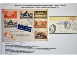 Pan American Airways Clippers, collection of 35 covers from European countries 1939-1945 (including Bohemia and Moravia, Bulg