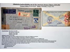 Pan American Airways Clippers, collection of 35 covers from European countries 1939-1945 (including Bohemia and Moravia, Bulg