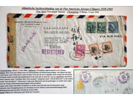 Pan American Airways Clippers, collection of 35 covers from European countries 1939-1945 (including Bohemia and Moravia, Bulg