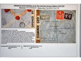 Pan American Airways Clippers, collection of 35 covers from European countries 1939-1945 (including Bohemia and Moravia, Bulg