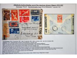 Pan American Airways Clippers, 14 covers 1939-1945 from African countries (including Afrique Equatoriale, MEF Tripoli, Zanzib