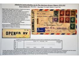 Pan American Airways Clippers, 14 covers 1939-1945 from African countries (including Afrique Equatoriale, MEF Tripoli, Zanzib