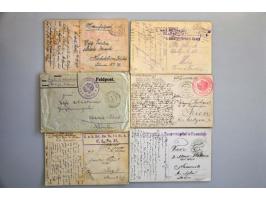 military mail 1914-1918 (picture) postcards and covers (over 1500 ex.) including numerous administrative markings (Etappenpos