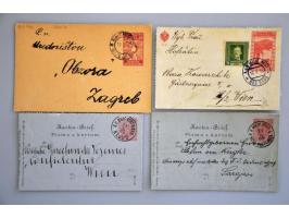 about 1500 used postal stationery including better items, cancellations, with additional franking, registered, censored, fore