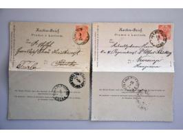 about 1500 used postal stationery including better items, cancellations, with additional franking, registered, censored, fore