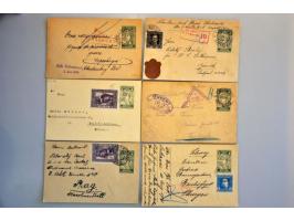 about 1500 used postal stationery including better items, cancellations, with additional franking, registered, censored, fore