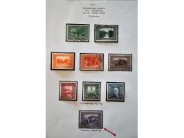 specialized collection 1879-1918 used and * with printings, perforations, cancellations, better stamps and sets etc., nicely 