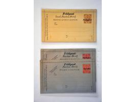 postal stationery 1879-1918 collection mainly unused approx. 130 ex. including types, varieties and better ex. (1917/1918 rep