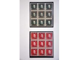 overprint issues 1914-1918, specialized collection used and */** with types, perforations, many varieties, some covers etc., 