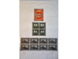 specialized collection 1906-1918 used and */** with a.o. imperforated, large section Coleman perforations, overprint varietie