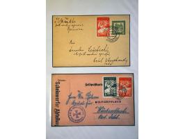 specialized collection 1906-1918 used and */** with a.o. imperforated, large section Coleman perforations, overprint varietie